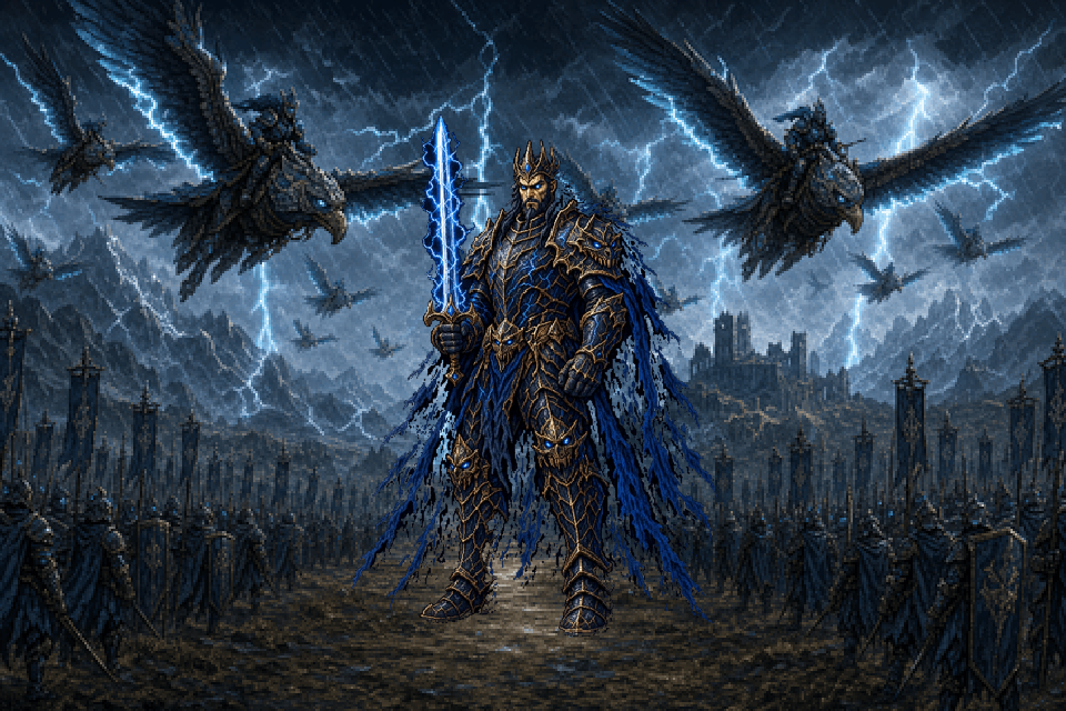 Lord Kael calling the Thunderhawk legion across Drennoch